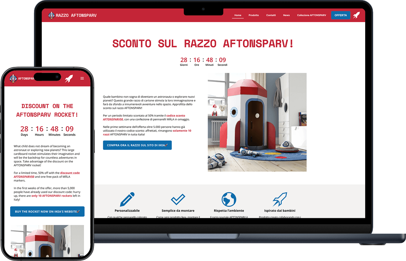 A laptop contaning the desktop version of the homepage