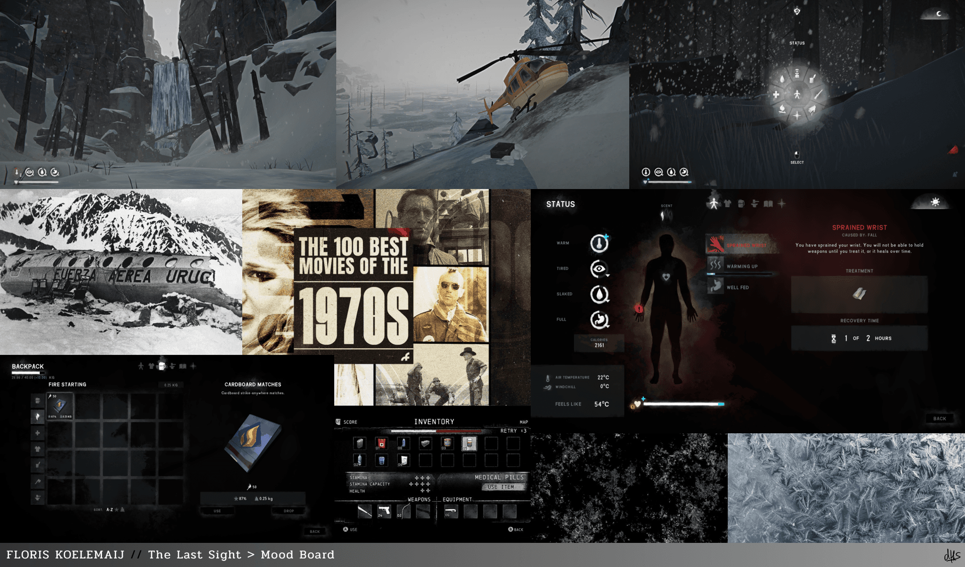 the last sight menu ui design process