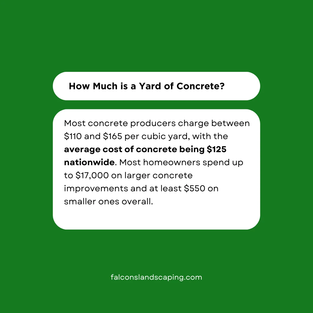 An answer post explaining how much is a yard of concrete