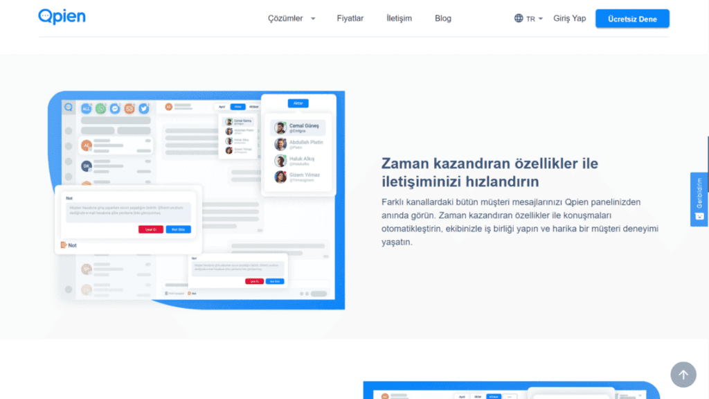 qpien, zendesk alternaitifi, müşteri destek