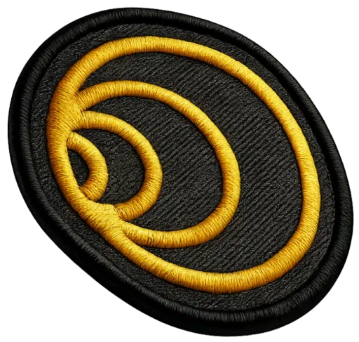 Patch bordado com logo do Fronteira.