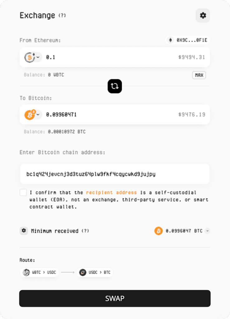 How to Bridge wBTC to and from BTC?