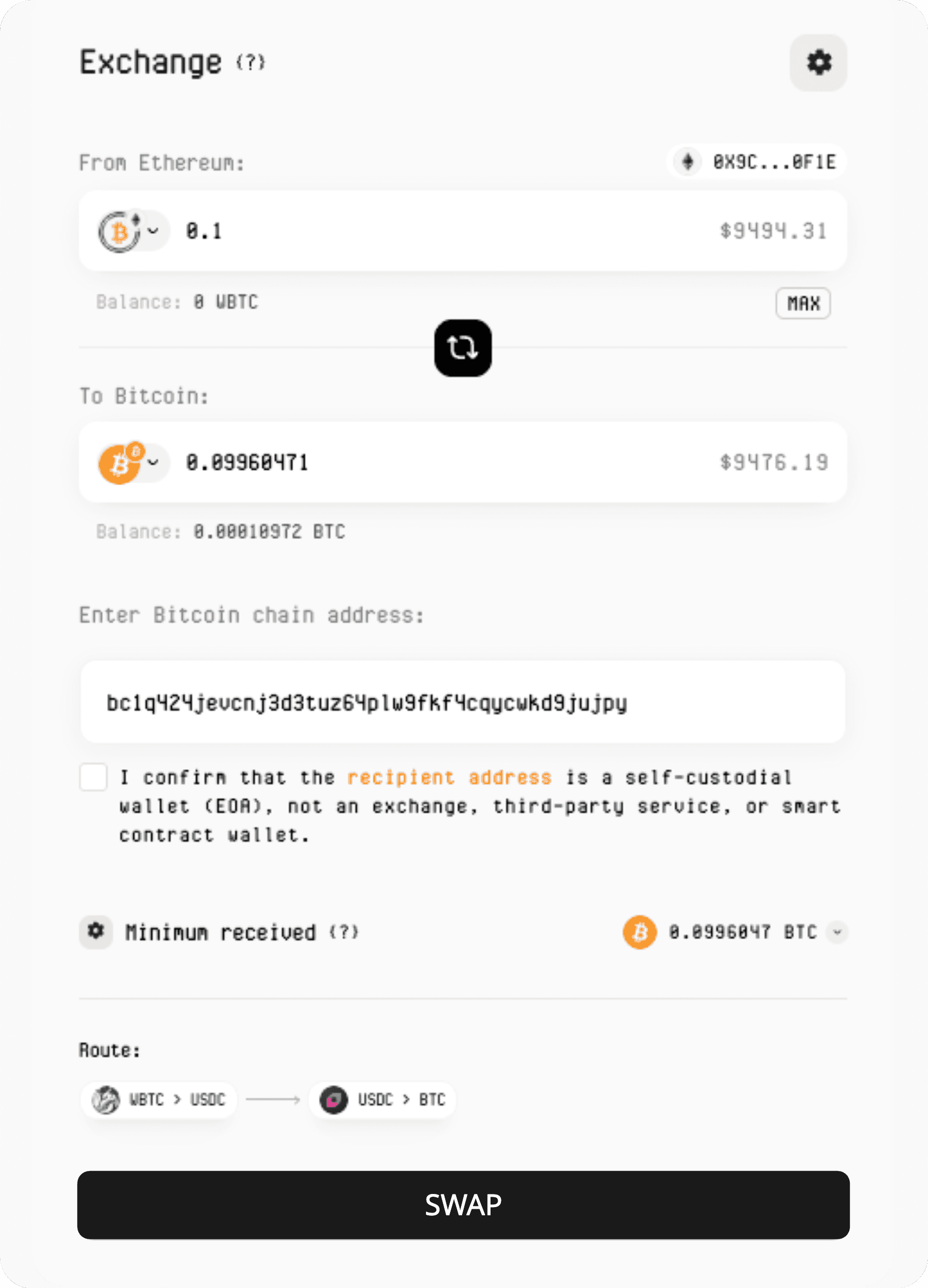 How to Bridge wBTC to and from BTC?