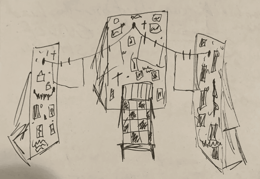 Sketch by Cecelia Olszewski and Azalea Twining (September 2023)