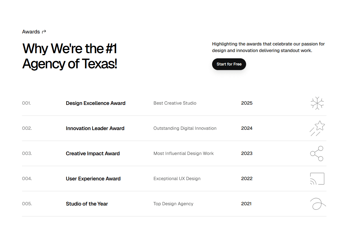 Framer Award Section Component