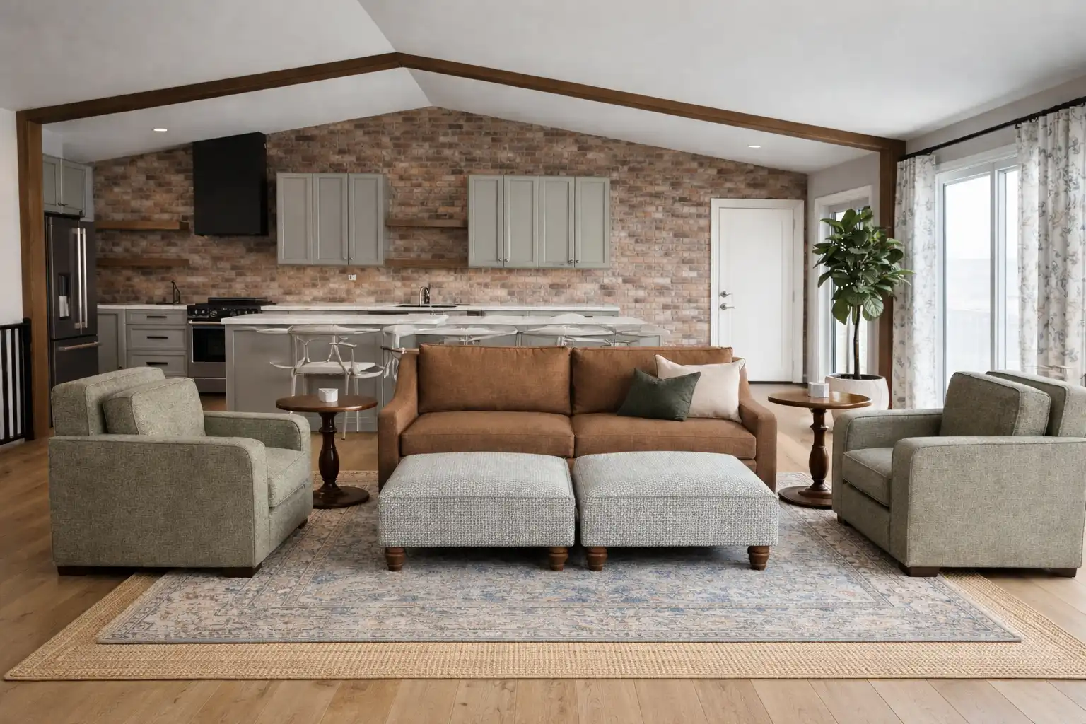 Residential exterior design project featuring custom material selections by Mint Interior Design.