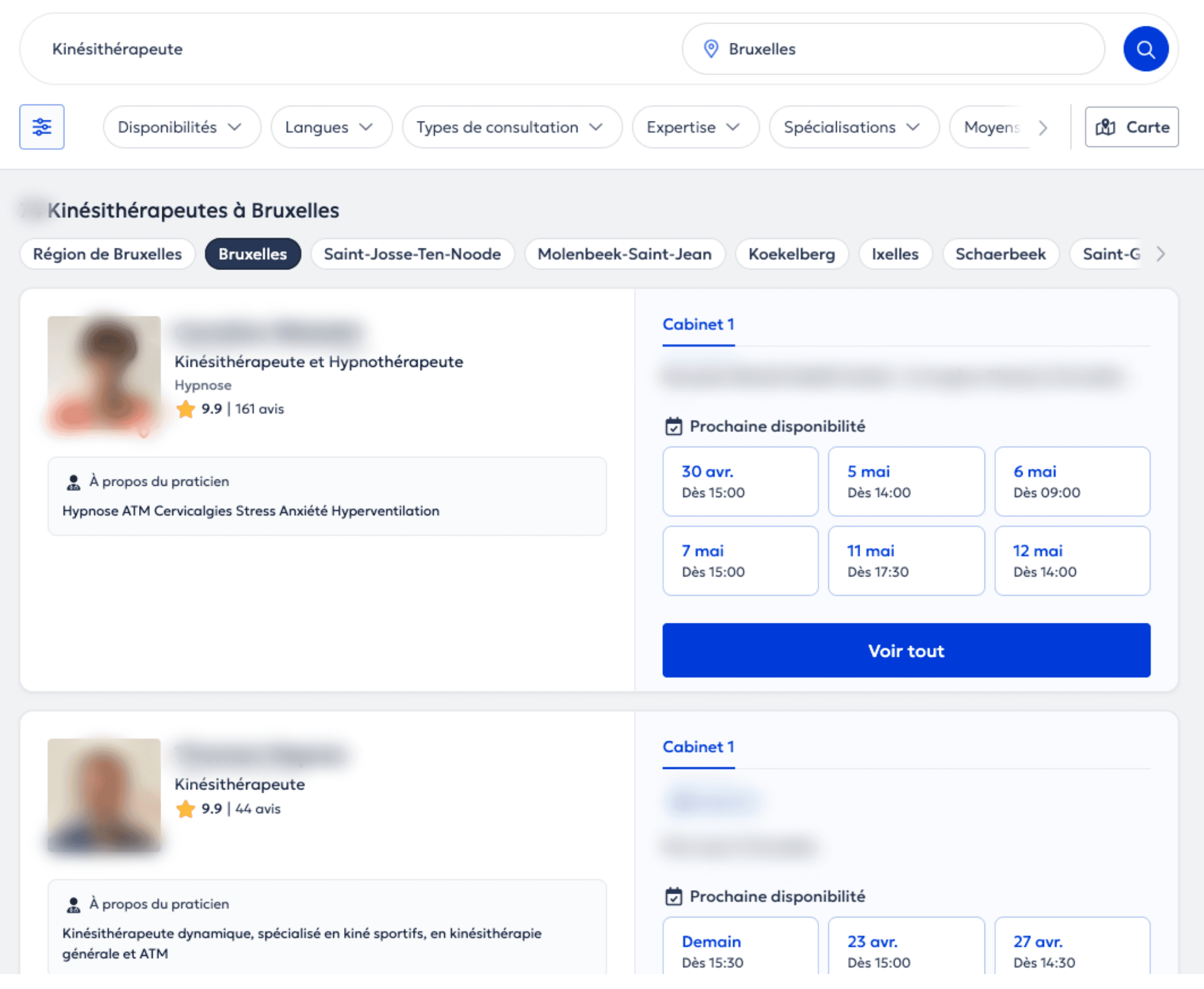doctoranytime page de recherche