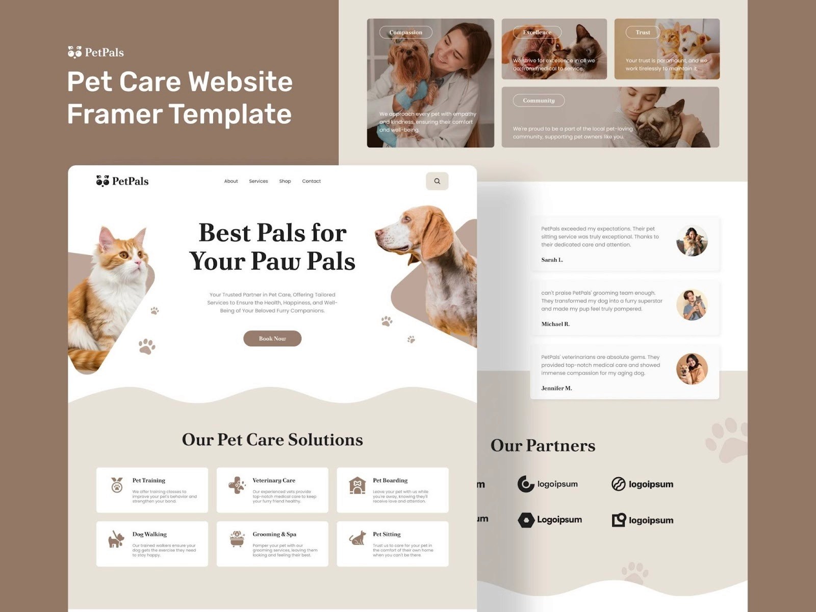 petpals premium pet care template