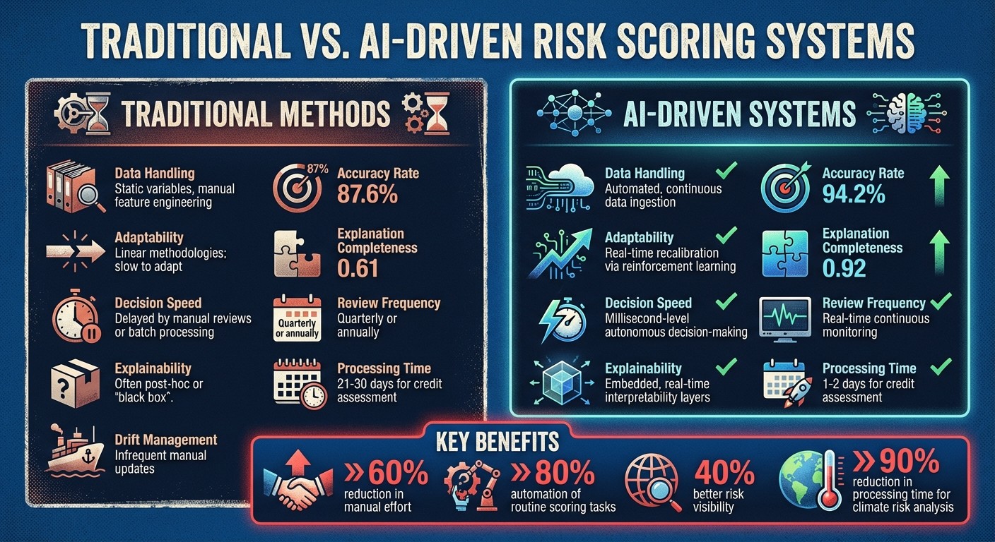 Traditional vs AI-Driven Risk Scoring Systems Comparison