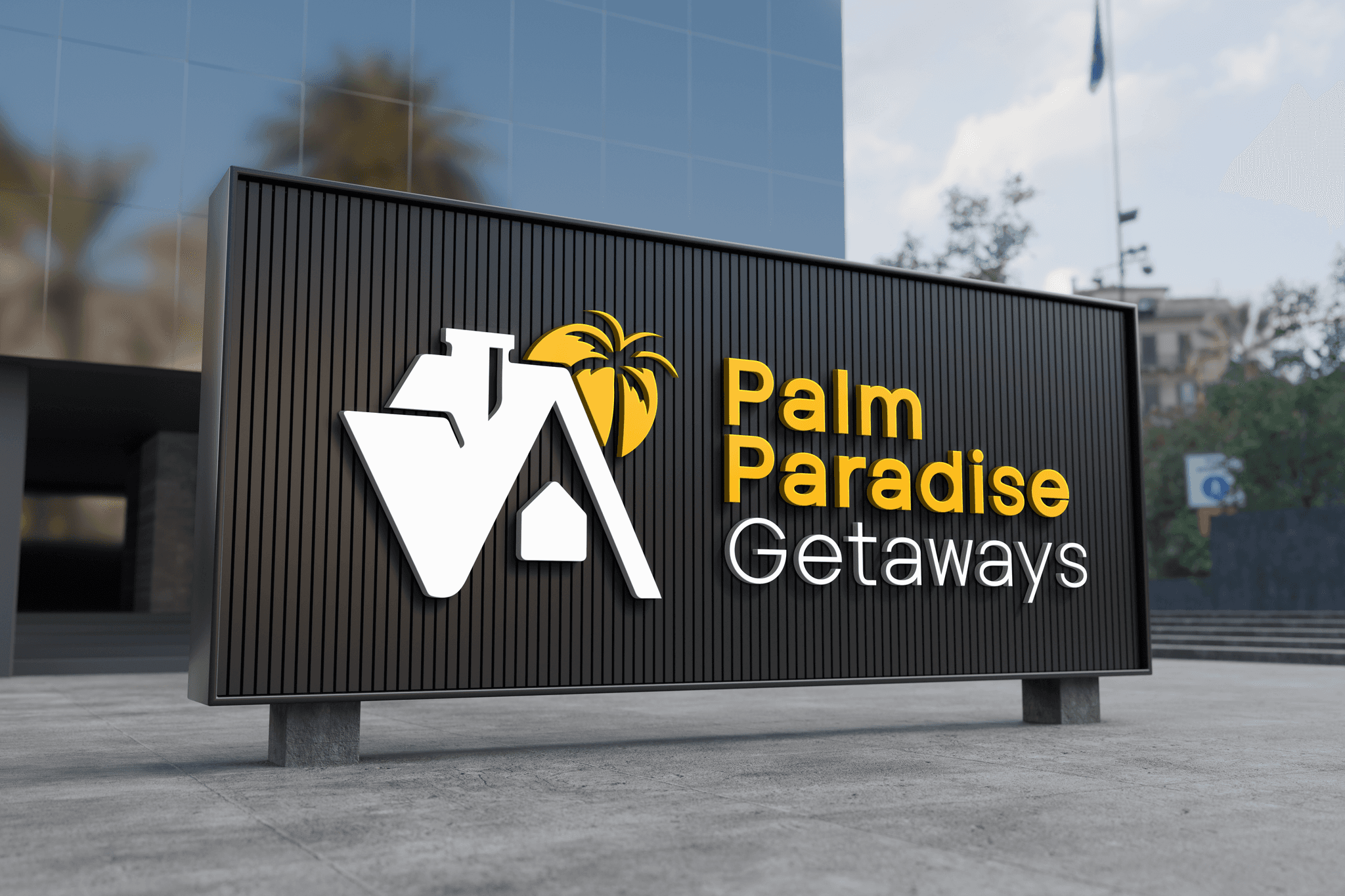 logo palm paradis getaways