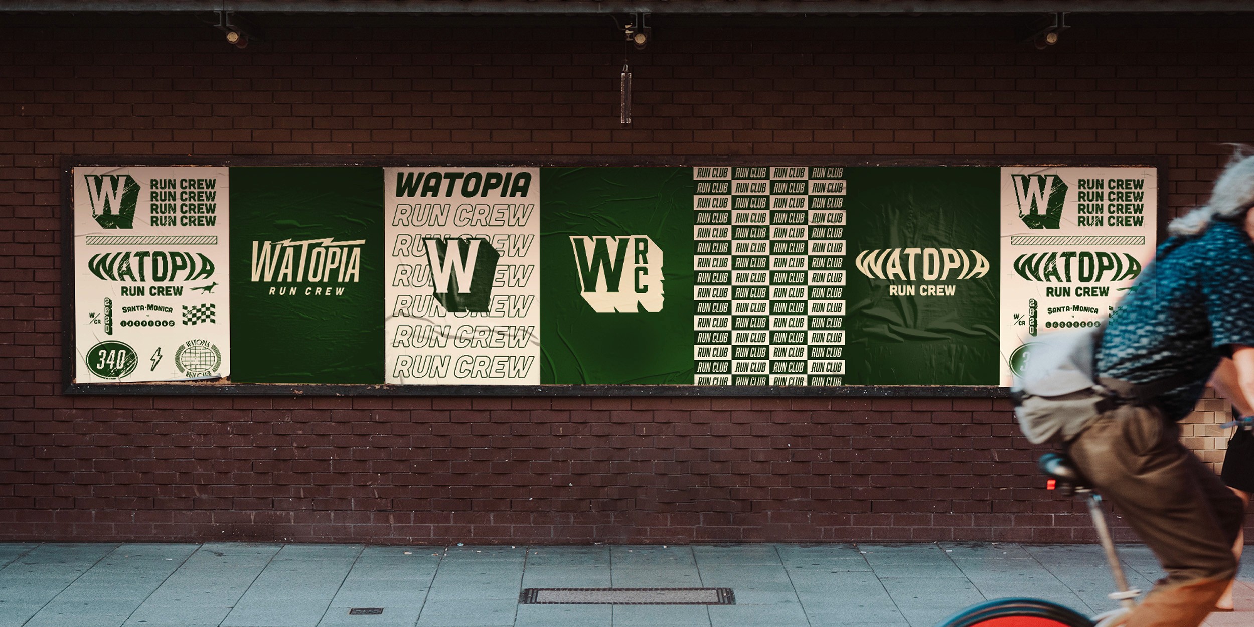 Image of posters for Watopia Run Crew