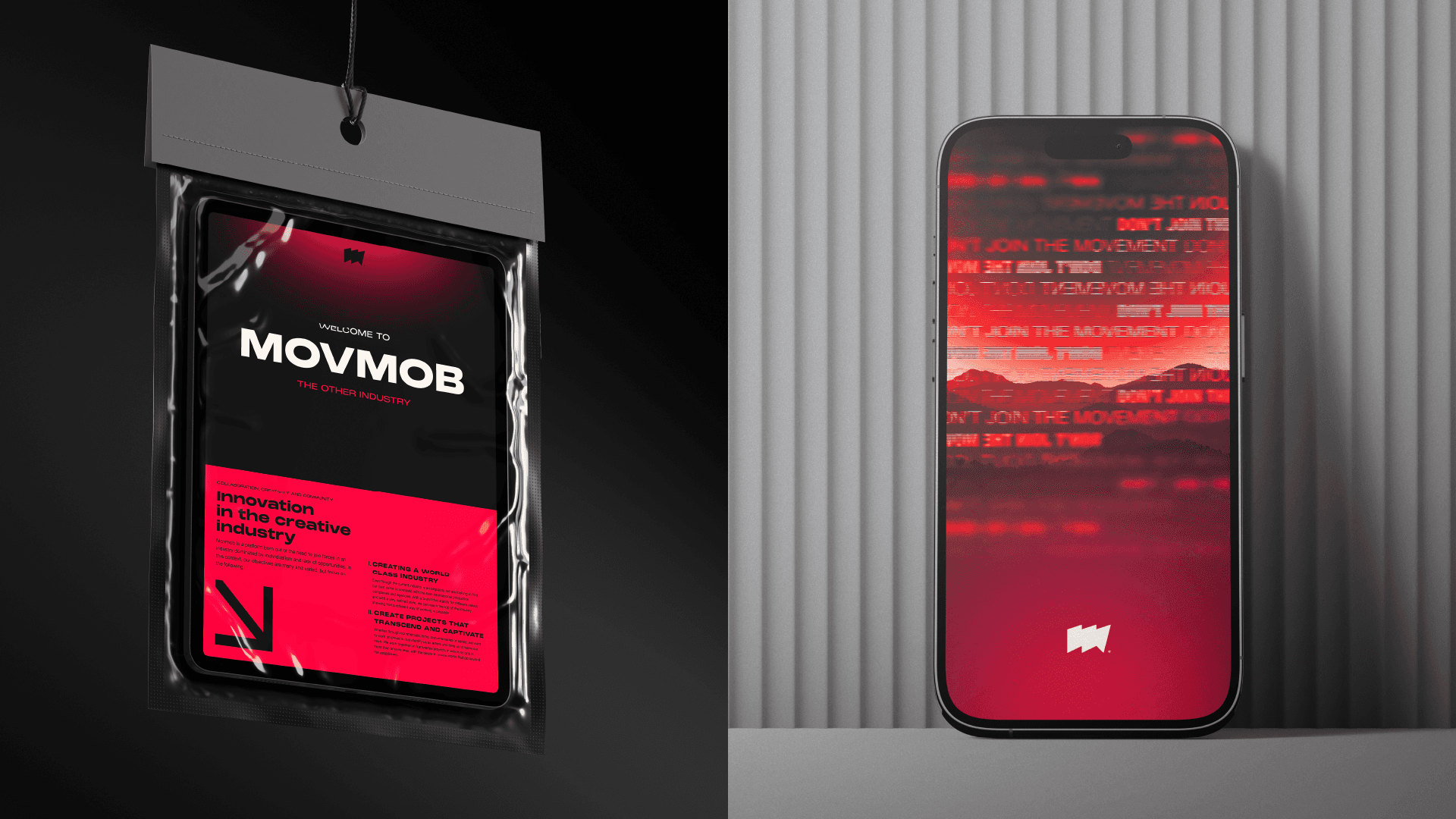 movmob website on a mockup