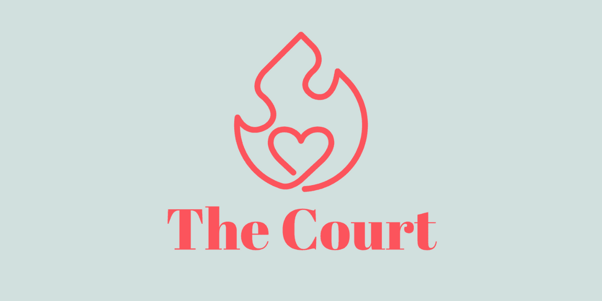"Logo of The Court, a matchmaking service in D.C., focusing on authentic, face-to-face connections and personalized dating experiences."