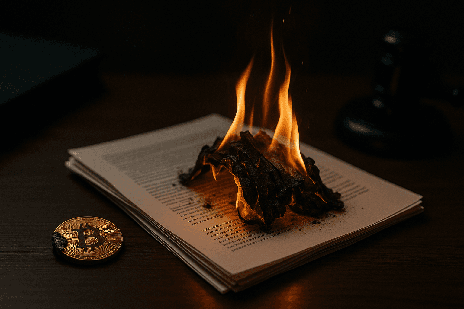 contract embers burn bitcoin