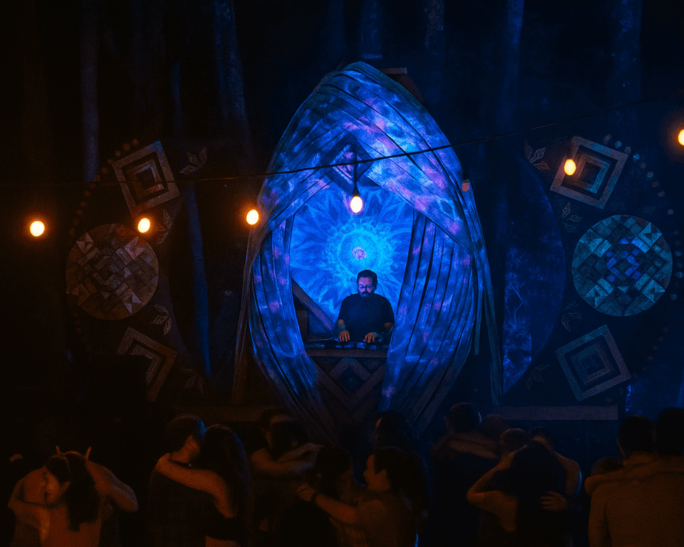 DJ performing at outdoor festival