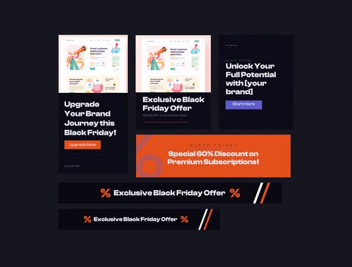 Digital presentation mockups representing delivered final designs