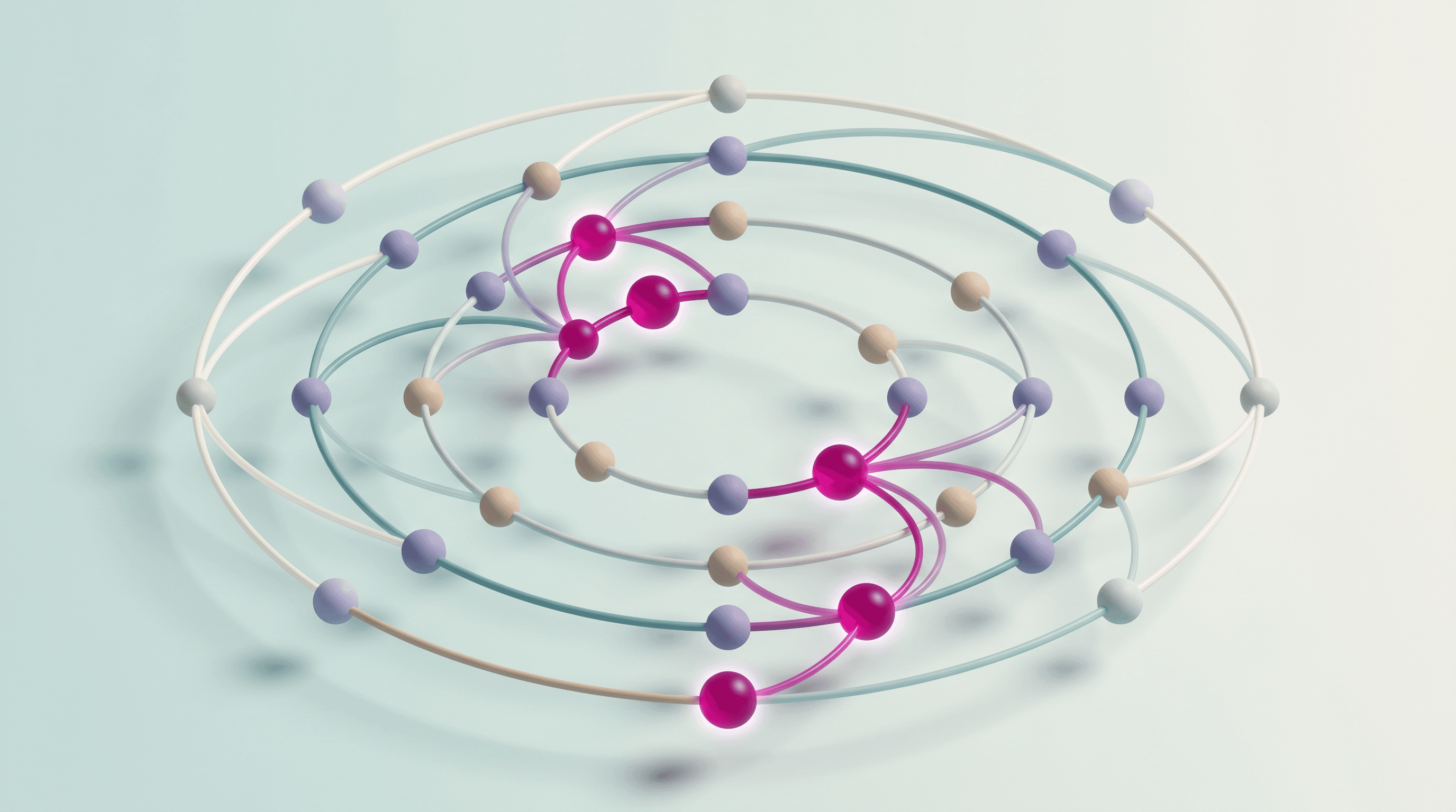 Constellation points forming paths
