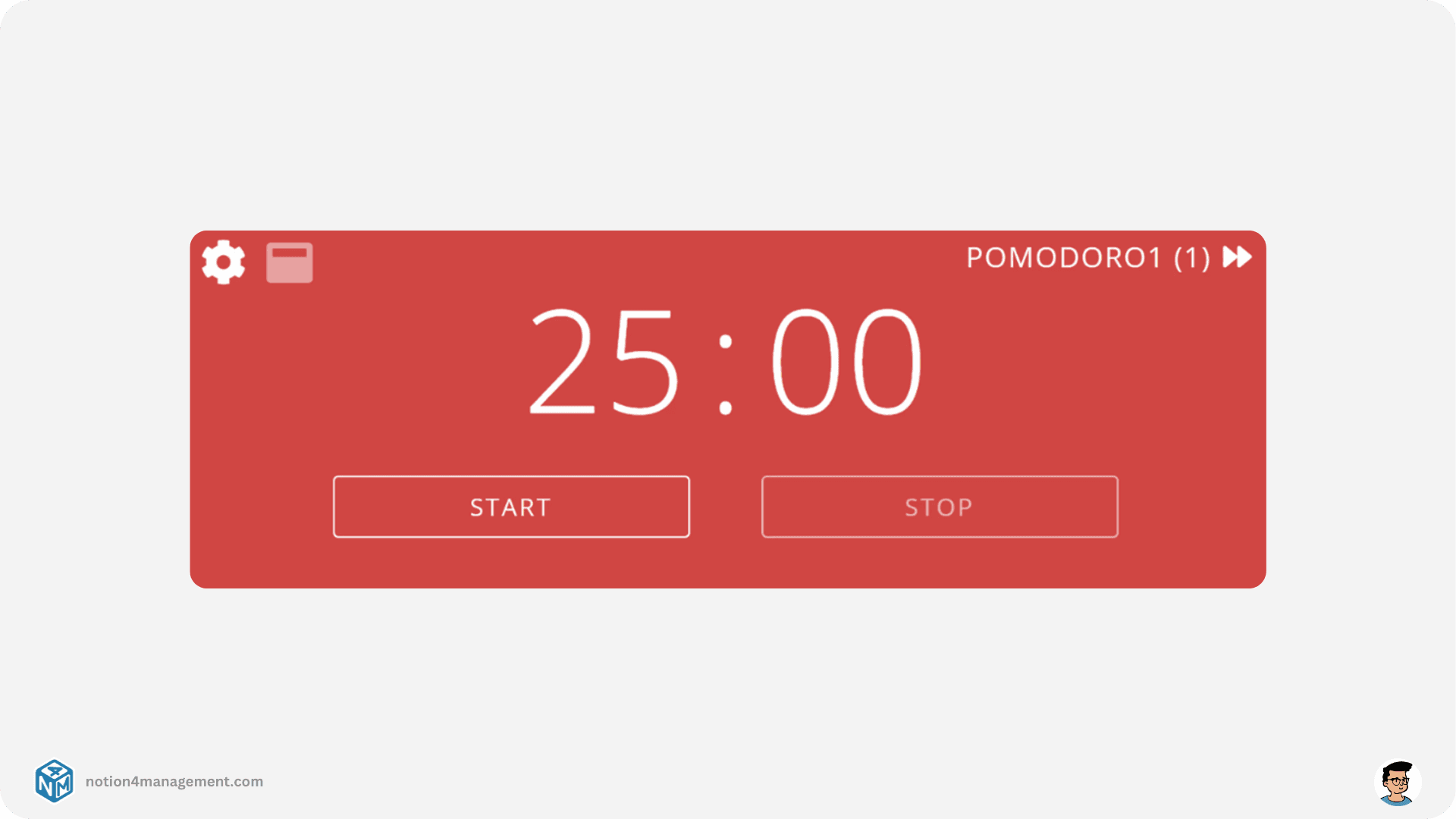Notion Pomodoro Widget