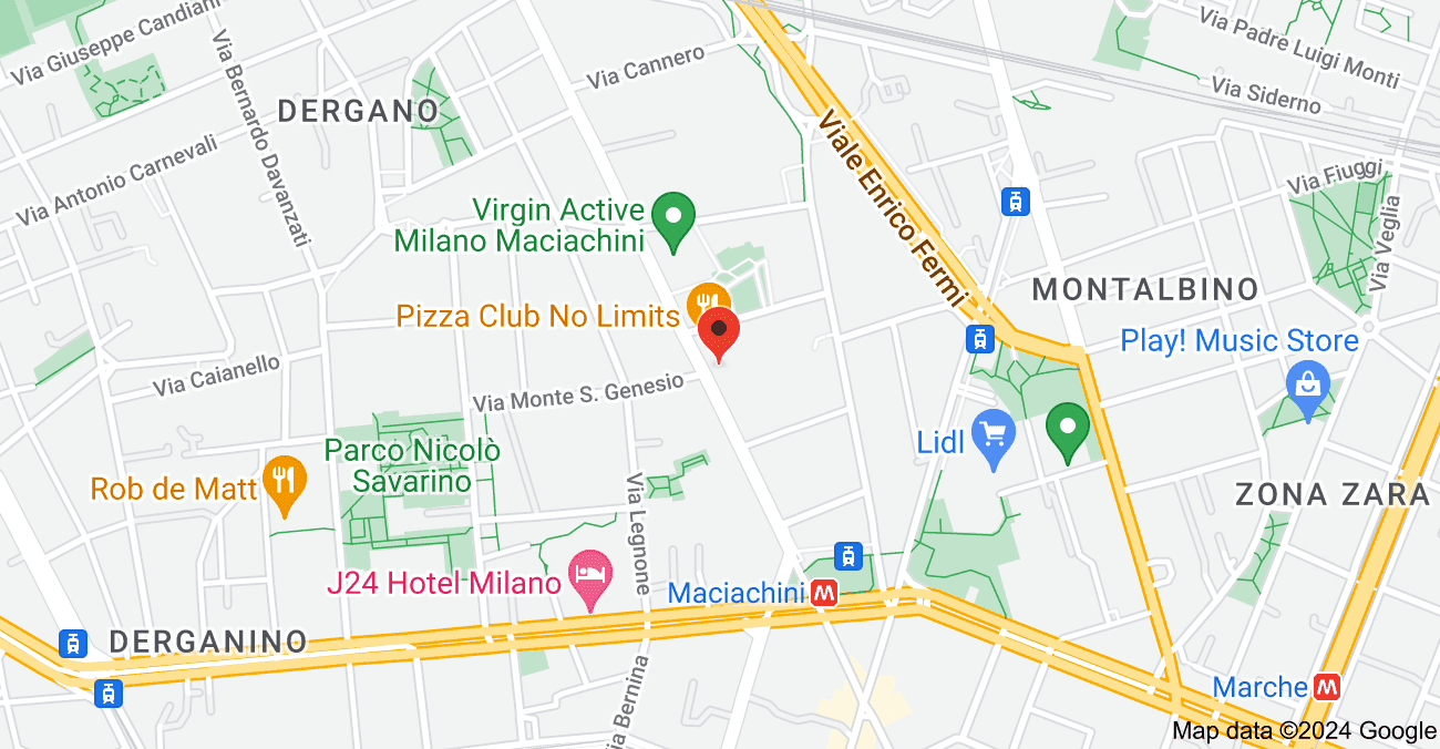 Sede operativa di Fluida a Milano evidenziata su mappa.