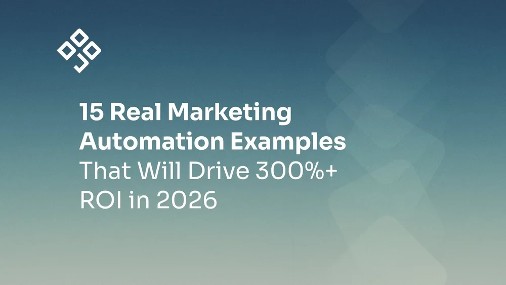 마케팅 자동화 ROI 300%+ 워크플로우 일러스트레이션