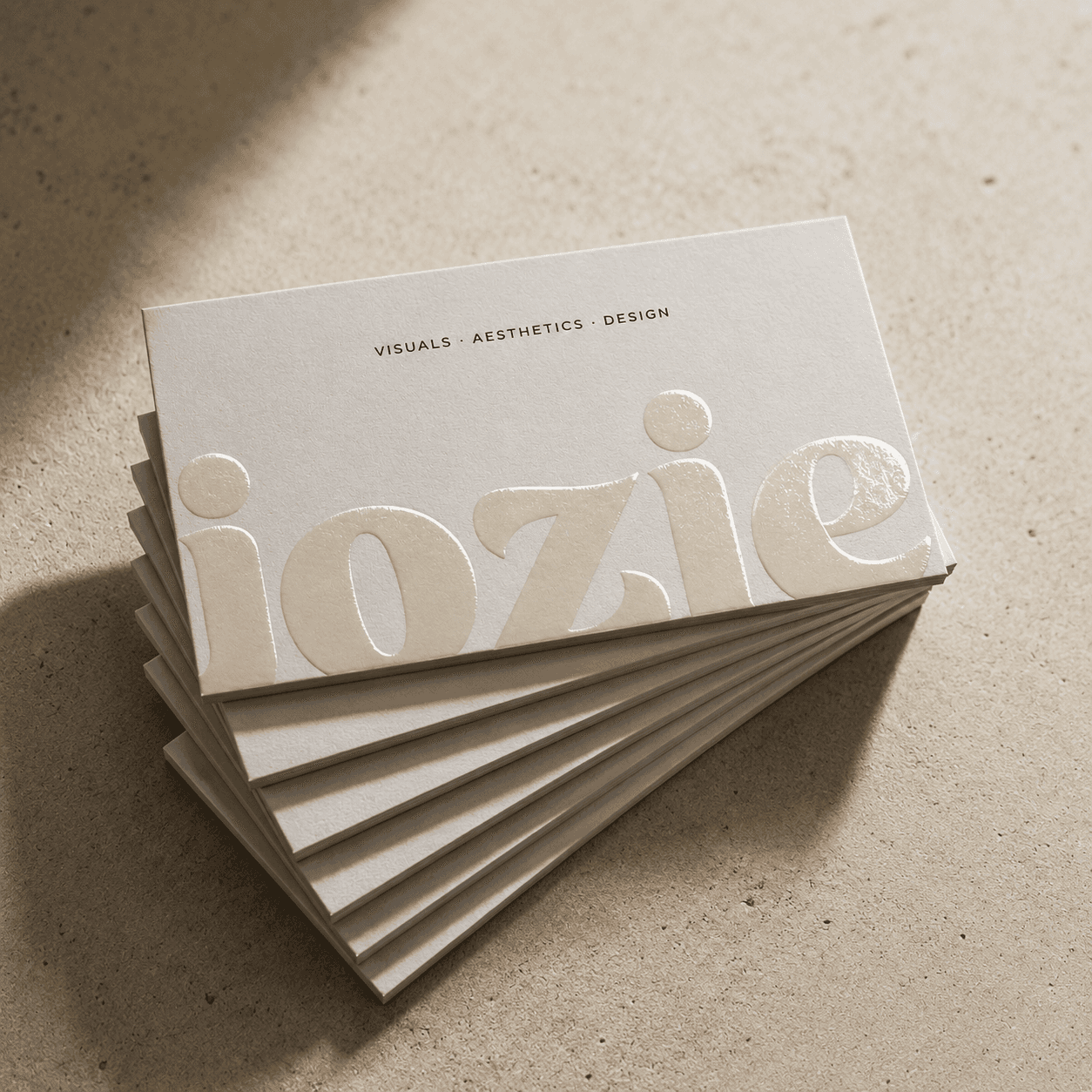 Minimal brand identity stationery and business cards