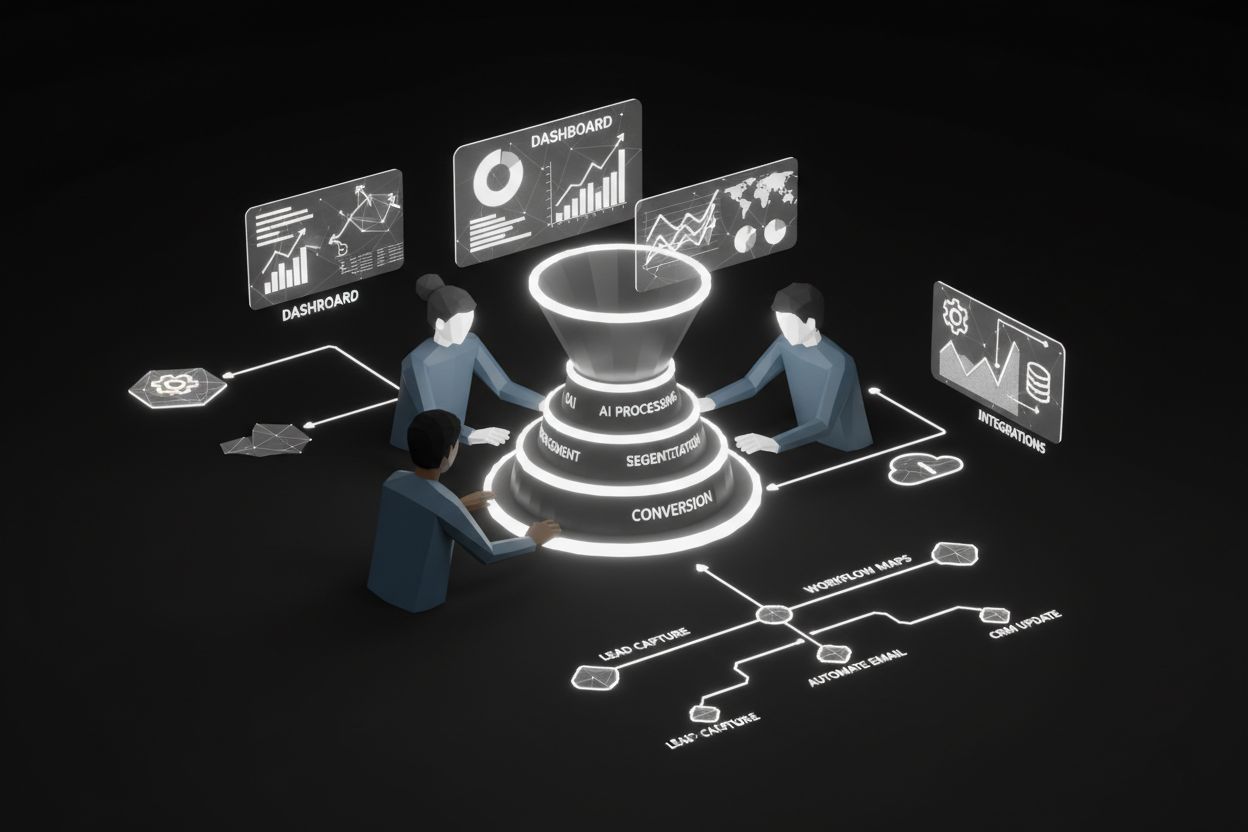 Team implementing AI automation with dashboards