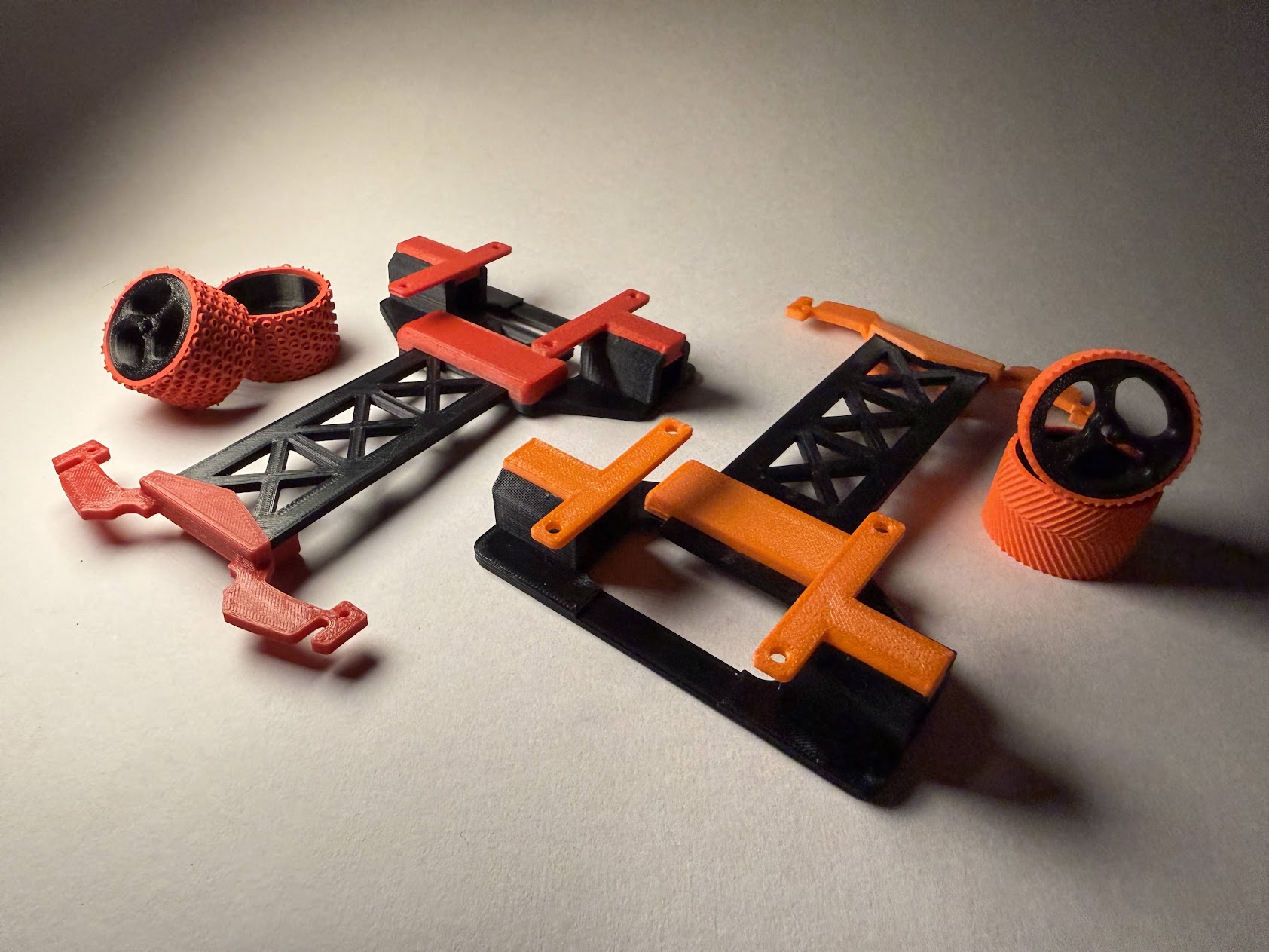Basic LFR chassis detail – N20 motor slot, D-shaft alignment and wheel mount