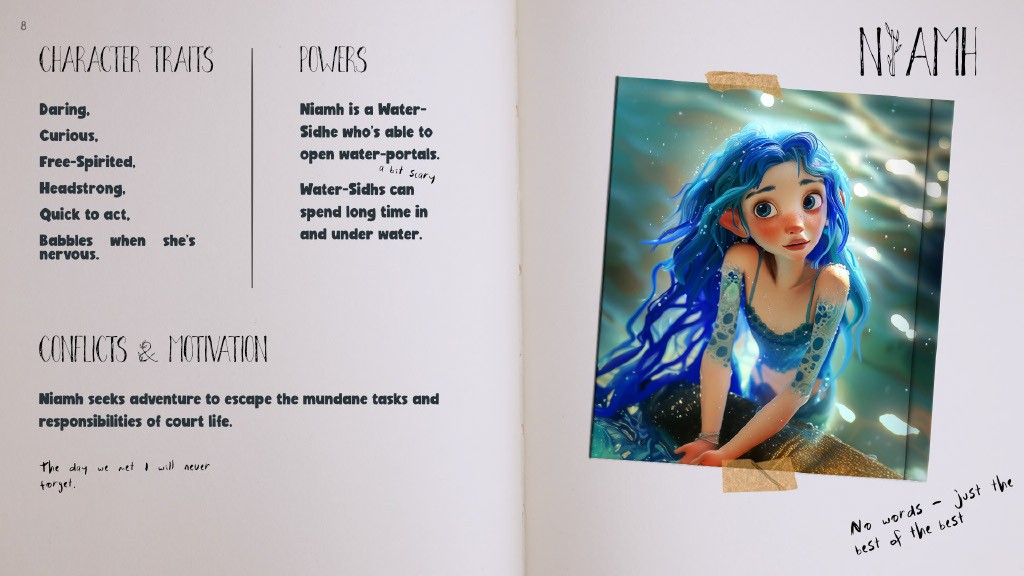 Niamh from the story of golden