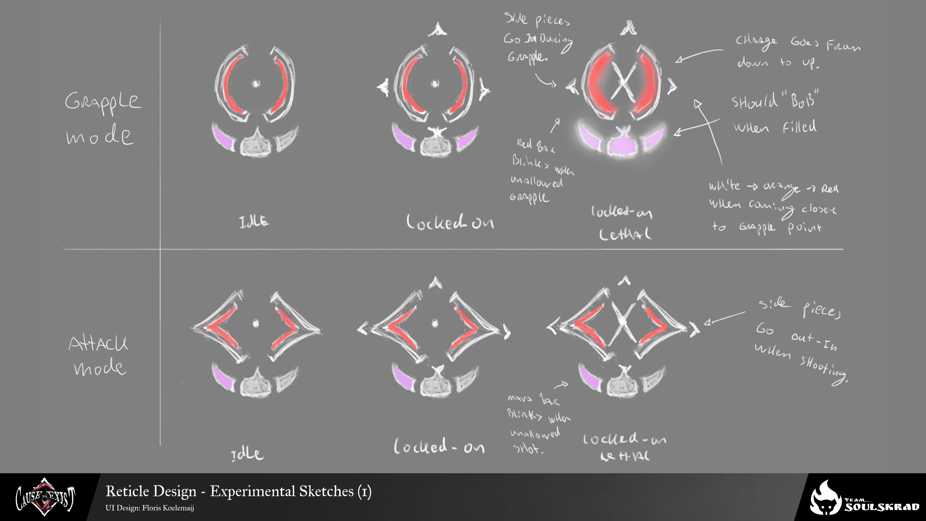 Cause to Exist Steam Demo UI design process