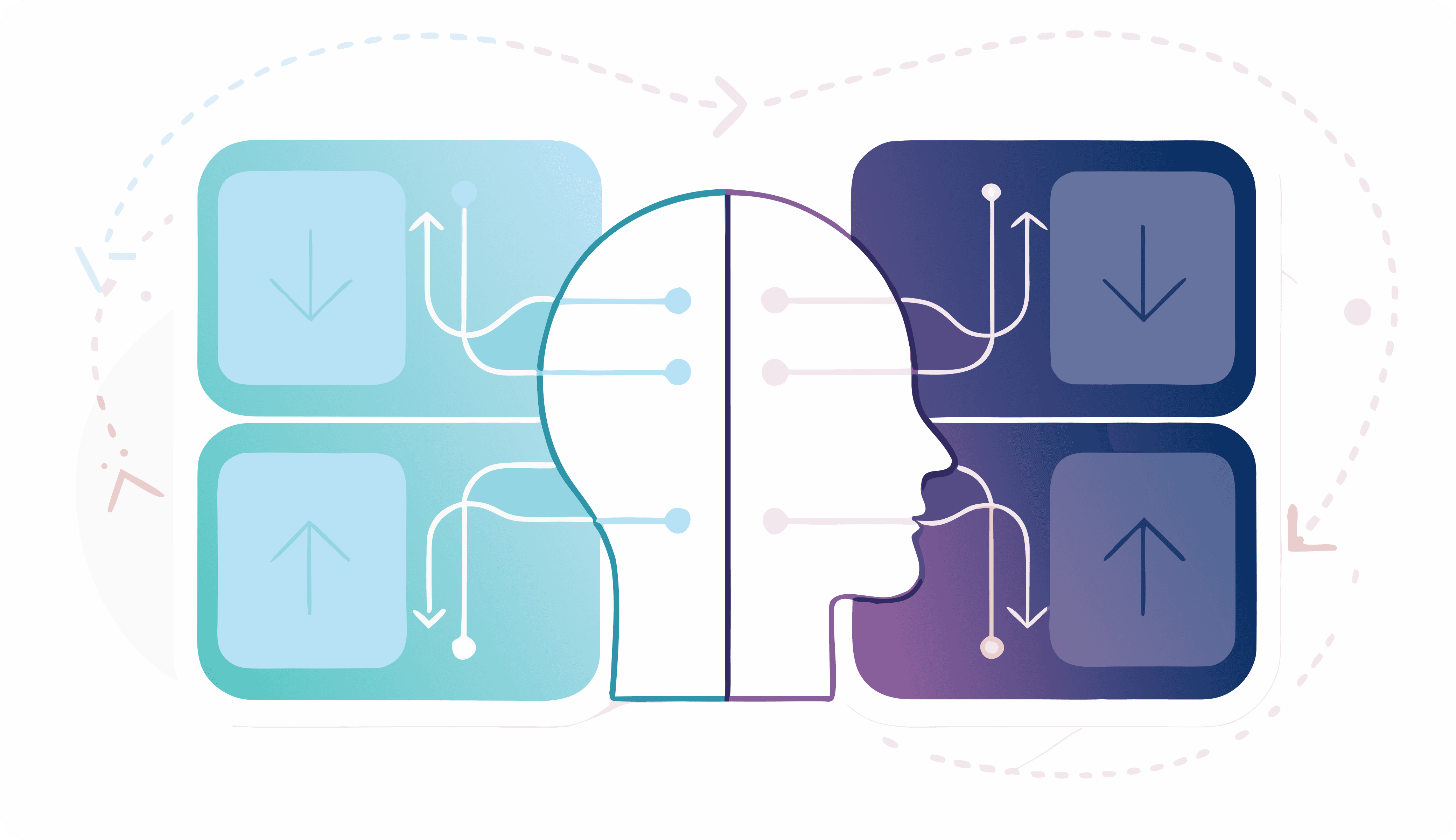 Visual explaining cognitive patterns in user interfaces