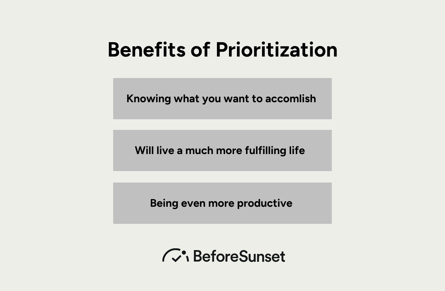 benefits of prioritization