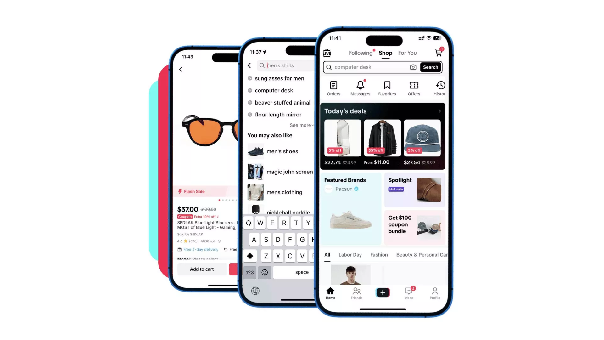 A visual representation of the TikTok Shop Tab and search functionality on mobile, highlighting where product listings and recommendations appear for users.
