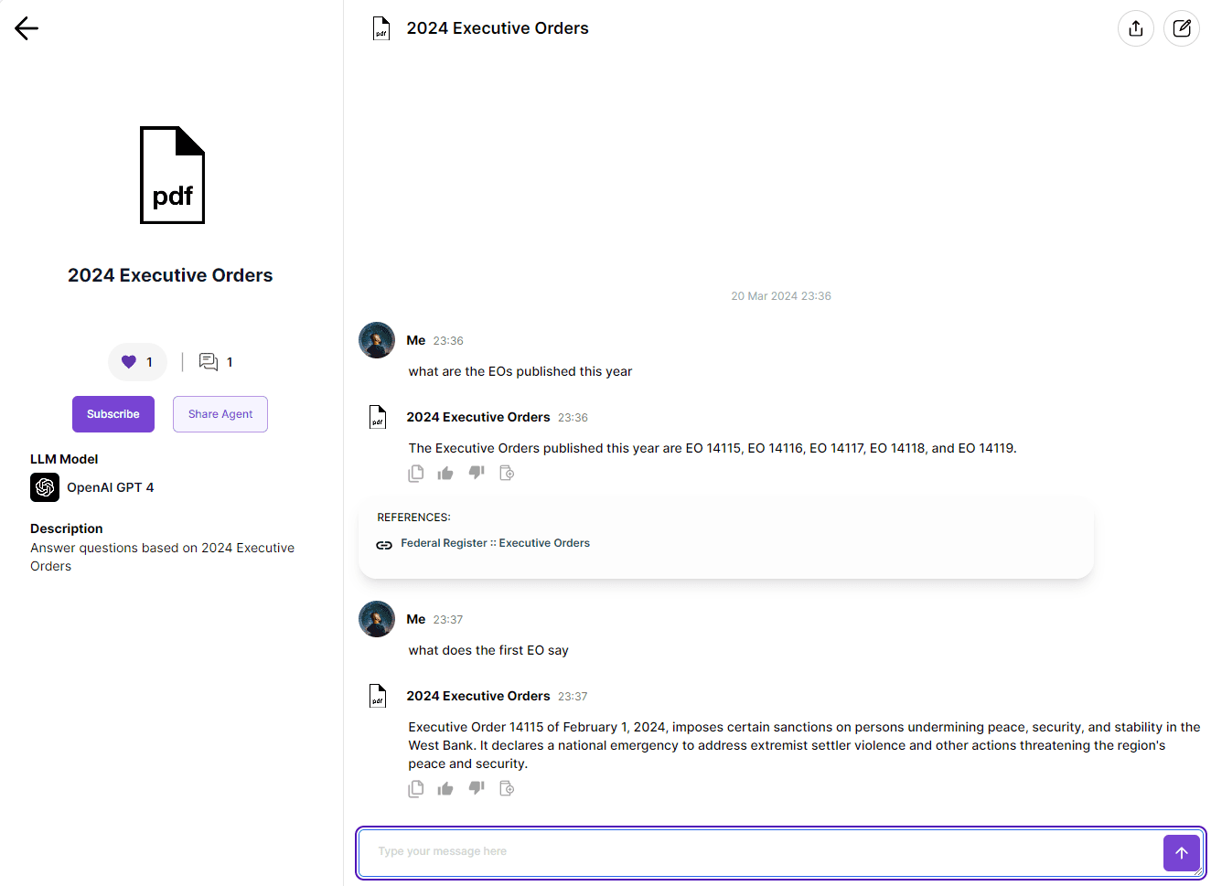 AgentX Free AI Tool to chat with any PDF