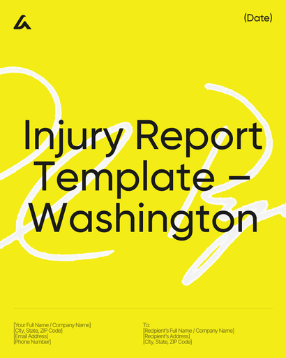 Injury Report Template – Washington