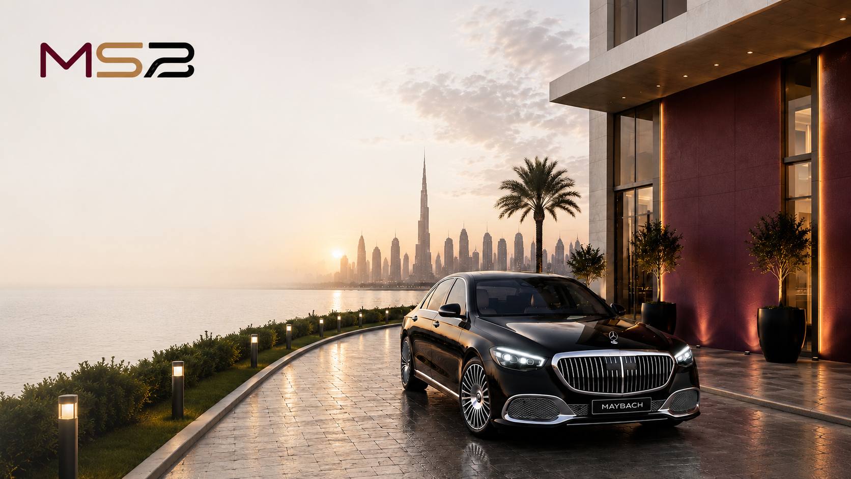 Premium chauffeur route visual
