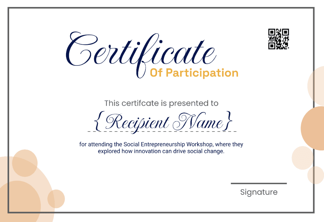 Wauld Certification of Participation