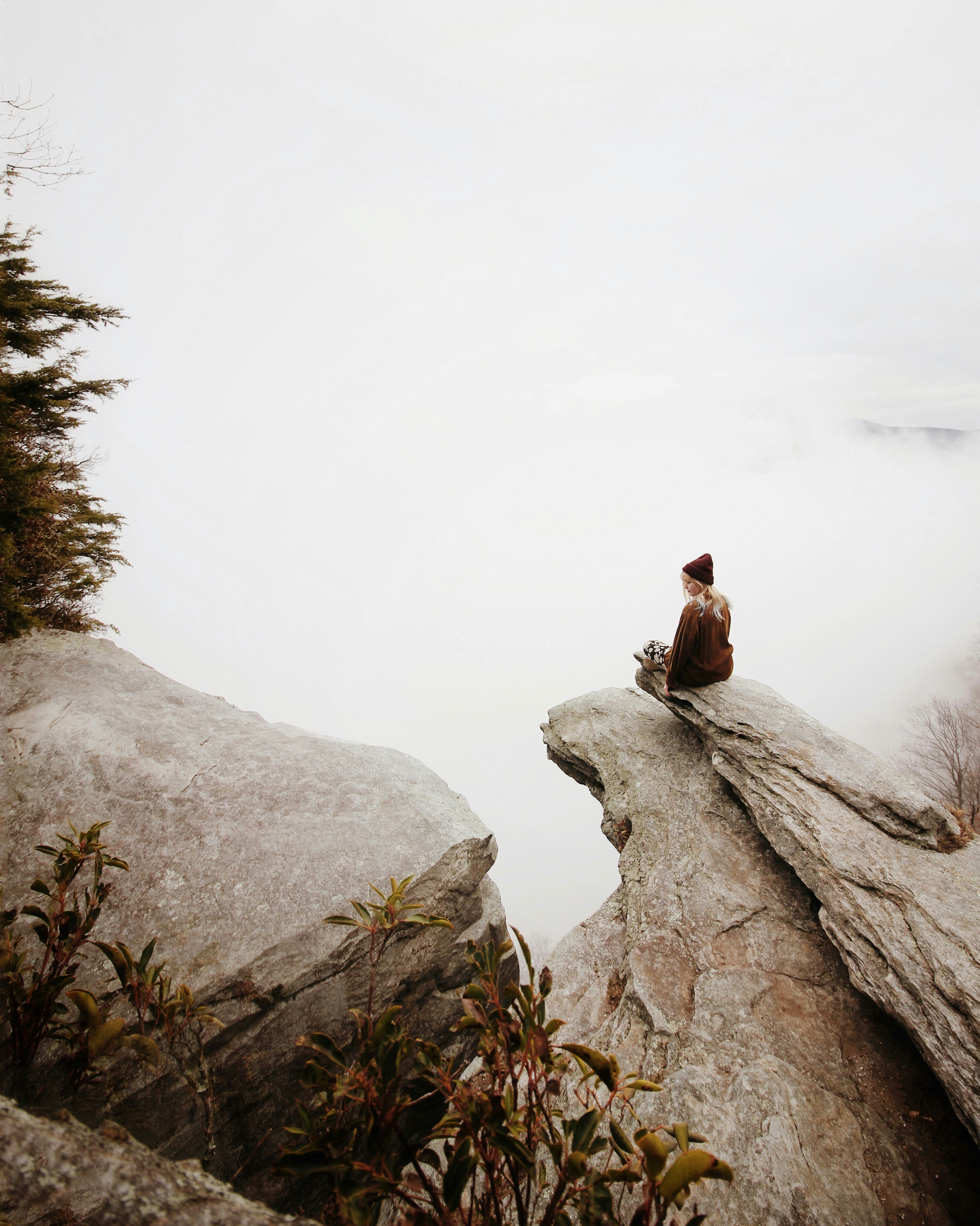 Person Meditating in a Natural Setting