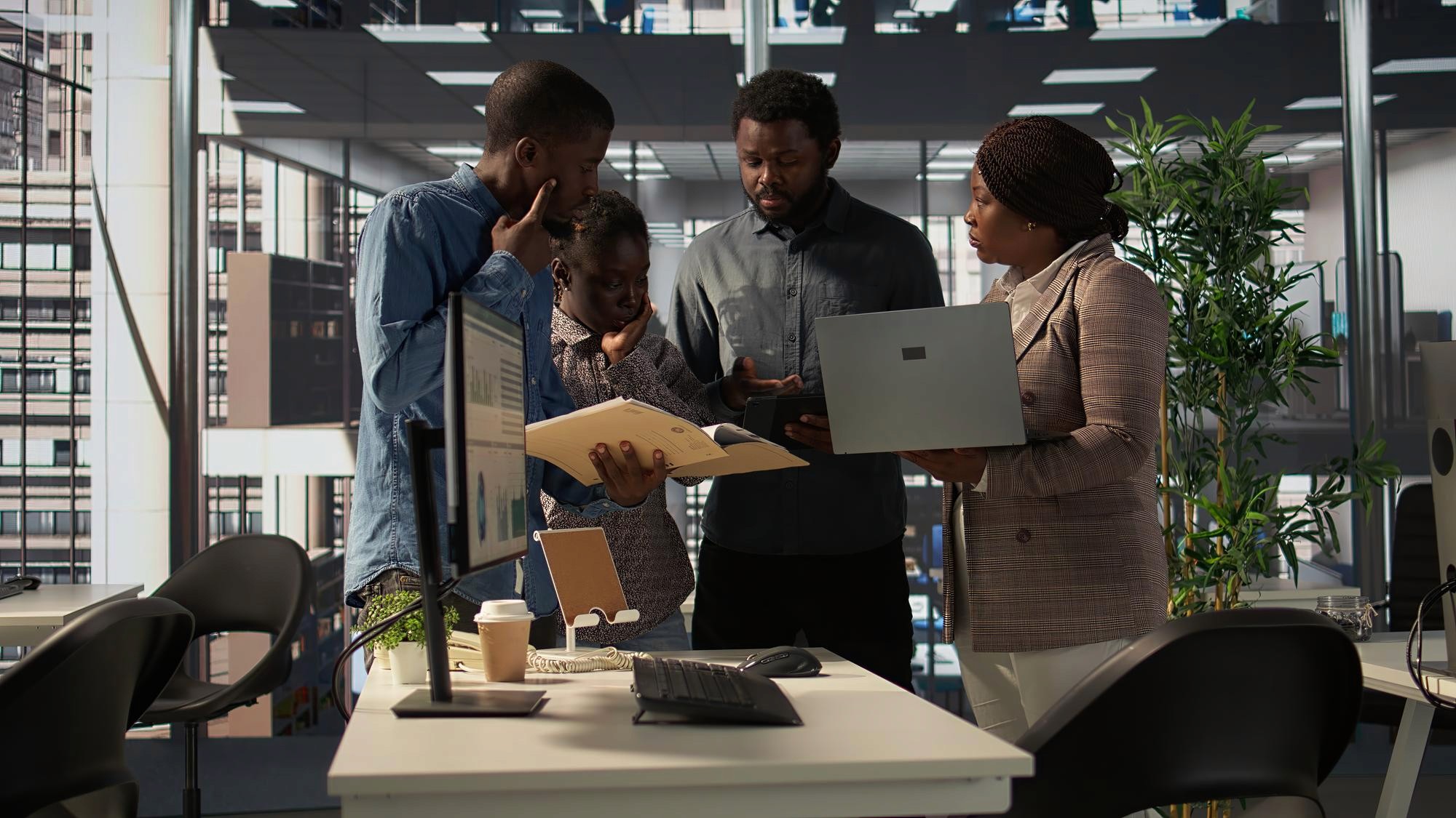 workers in an office