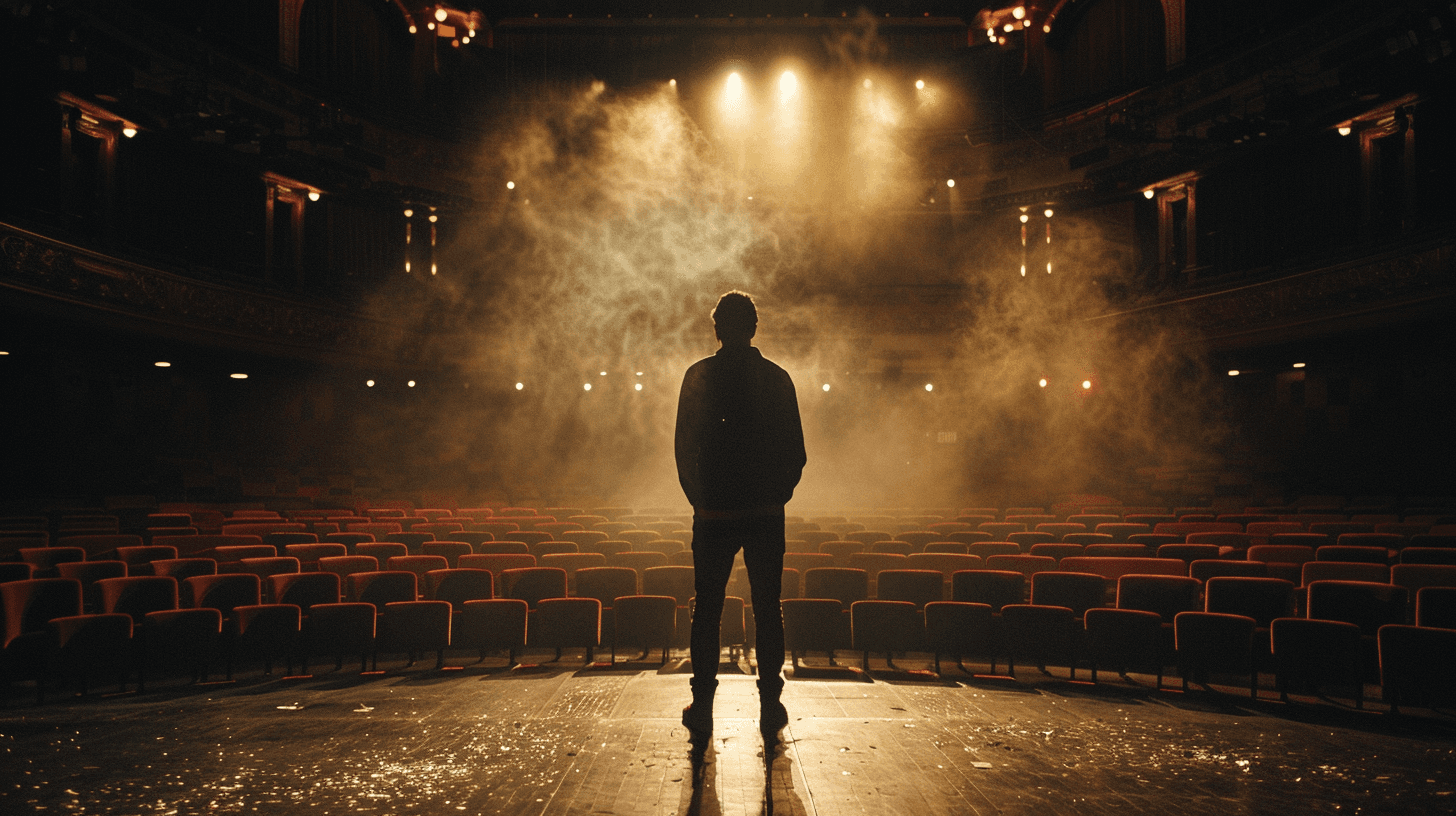 black and gray camera tripod