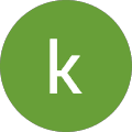 green logo with lowercase k