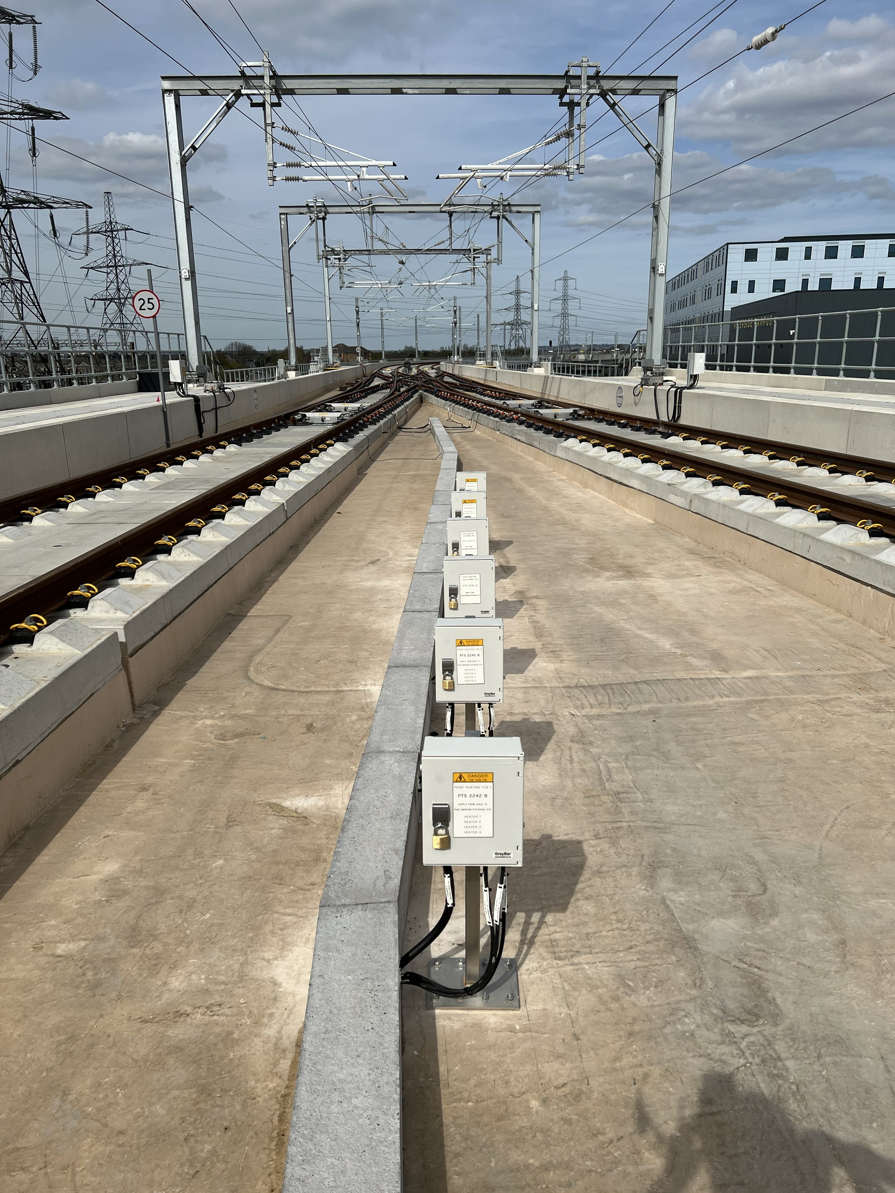 An electrical rail project completed by DPH