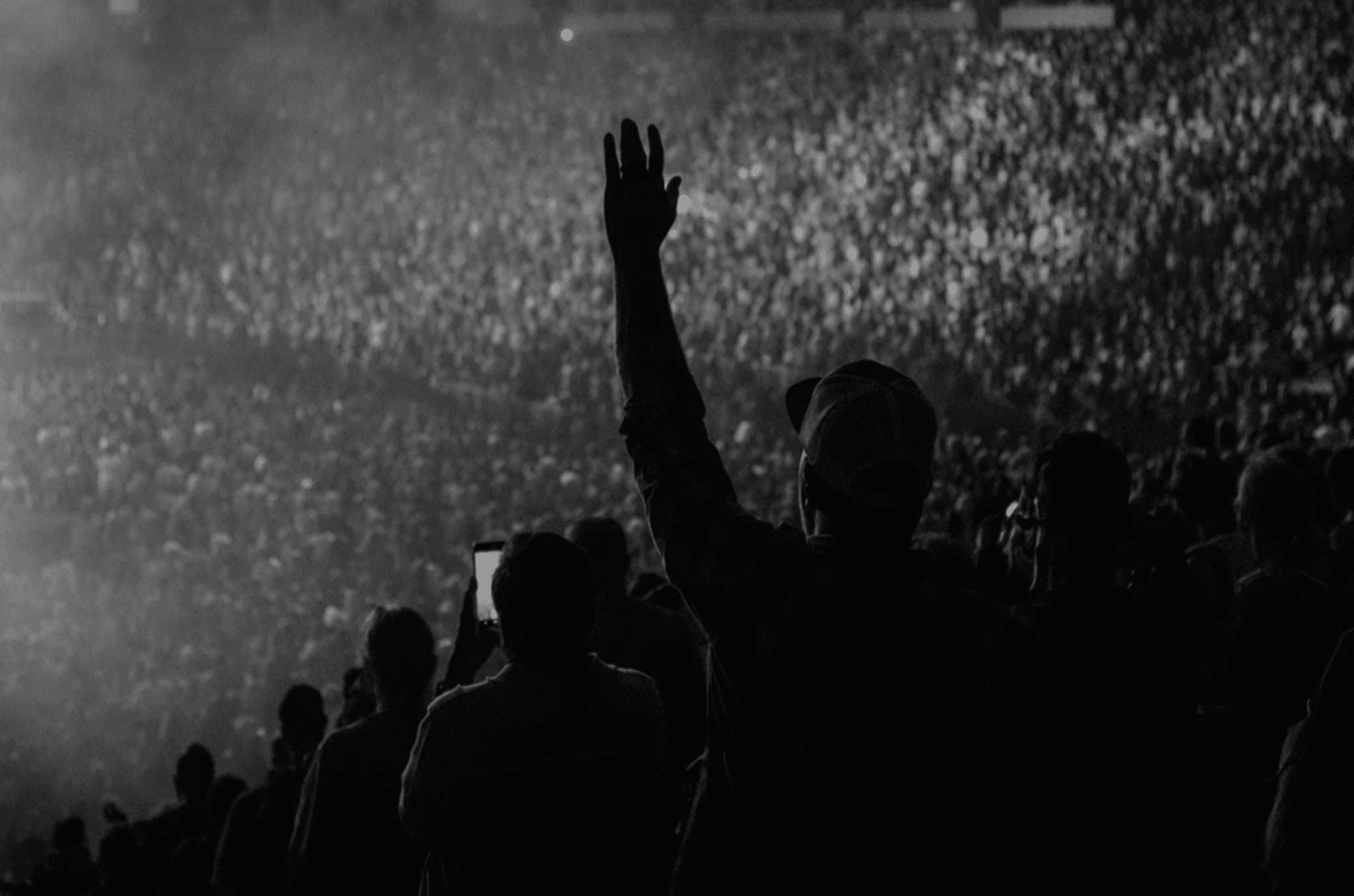 person sitting on grass and using phone