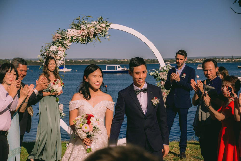 Will & Soo’s joyful wedding day at Matilda Bay and Moonflower Northbridge, captured by To Love Studio, filled with love, laughter, and heartfelt moments.
