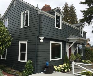 dark gray house painted by hyannis painting