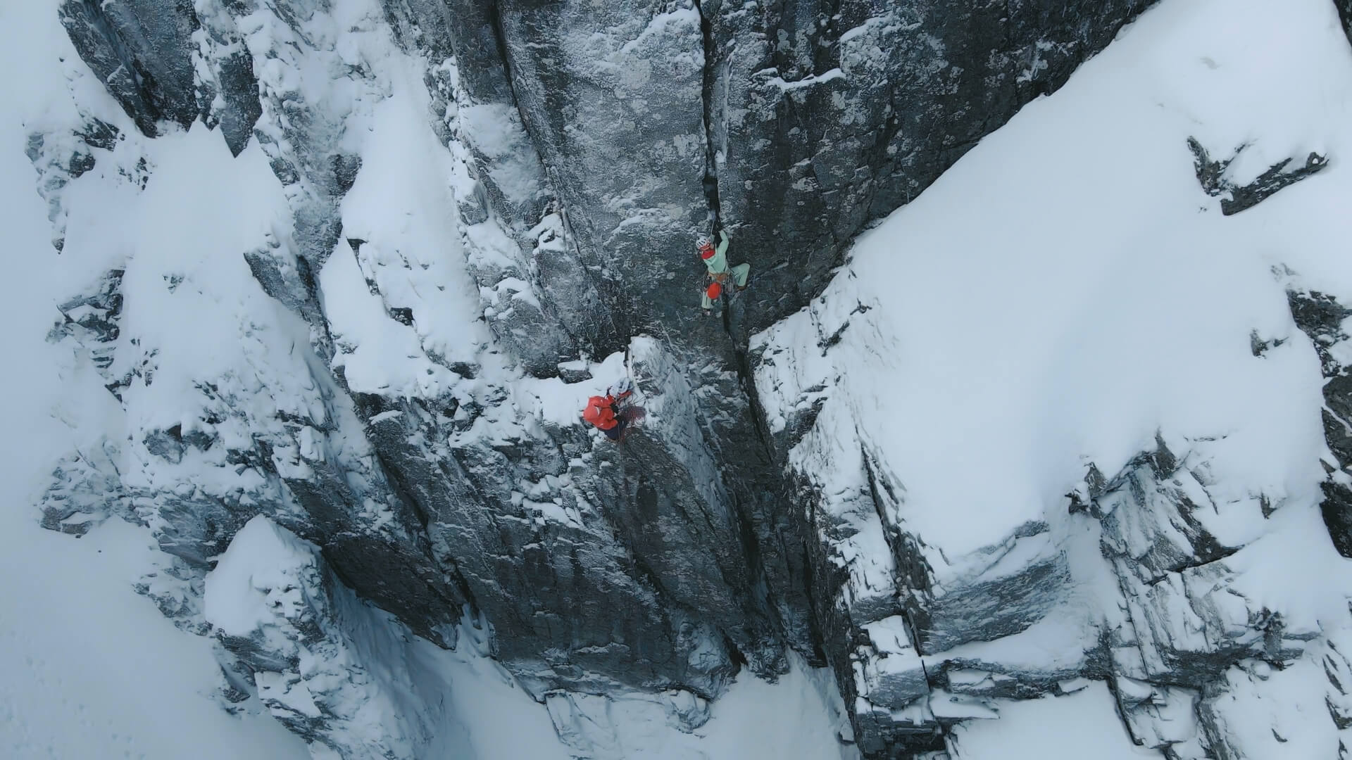 Narrative film still showcasing color grading style