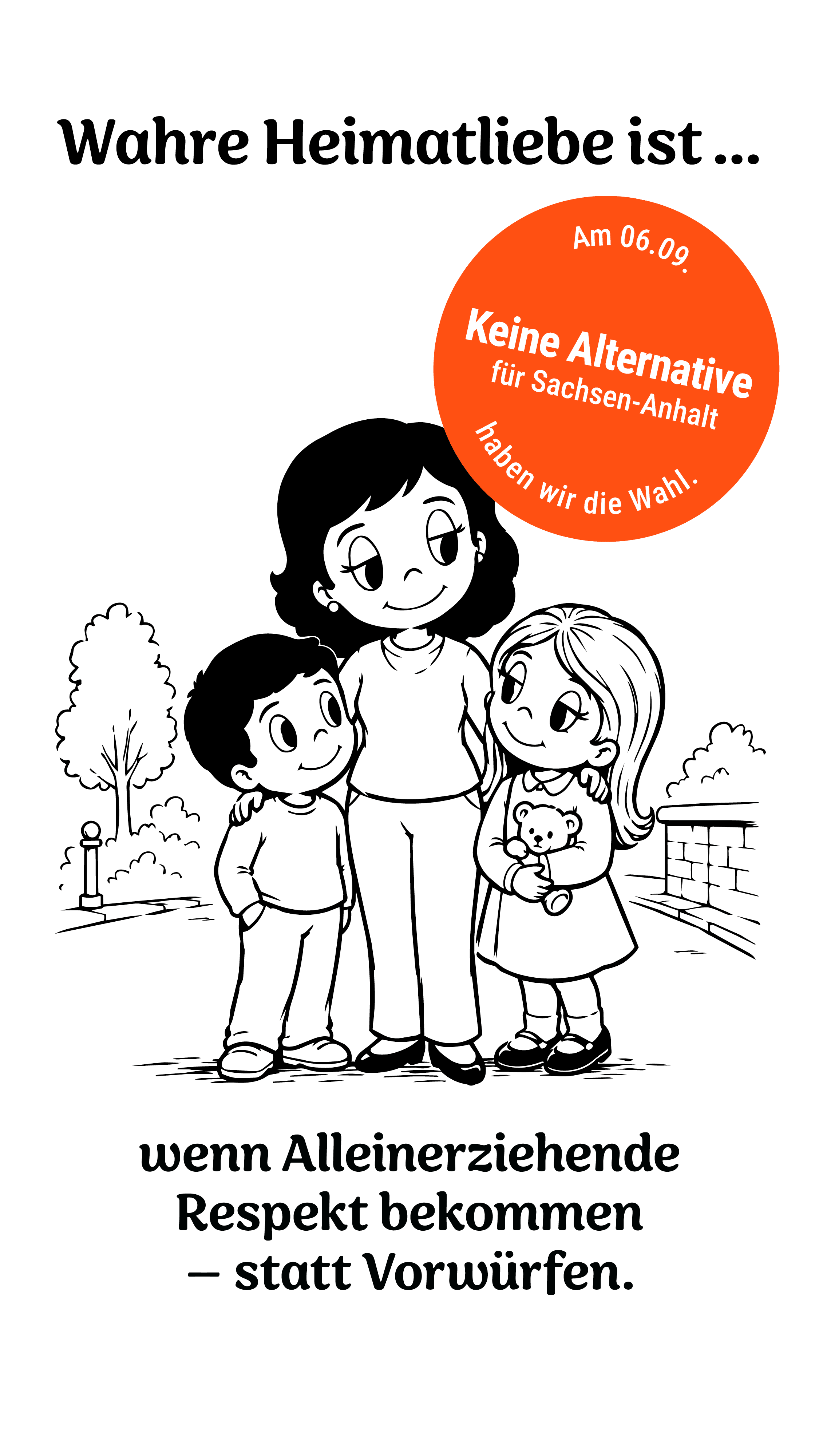 Kampagnenmotiv Alleinerziehende