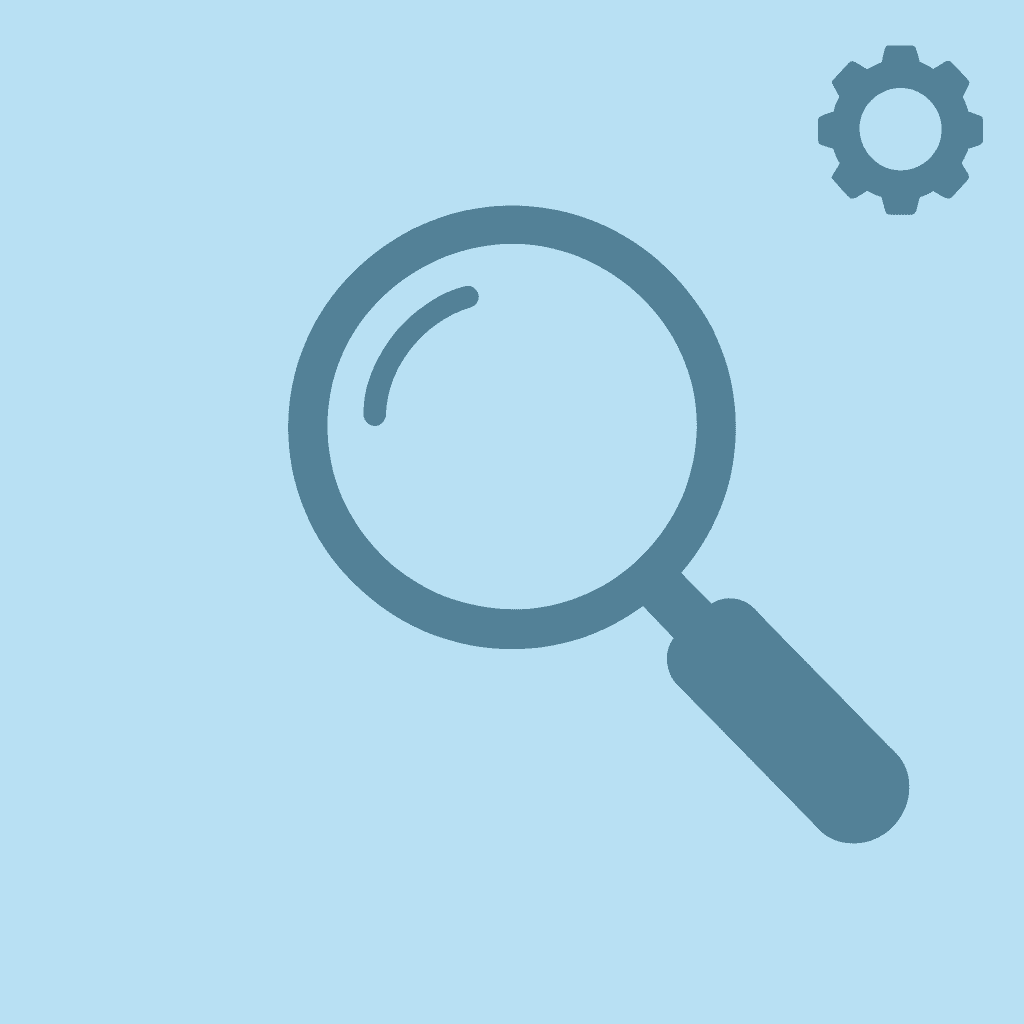 Magnifying glass highlighting workflow bottlenecks and production delays