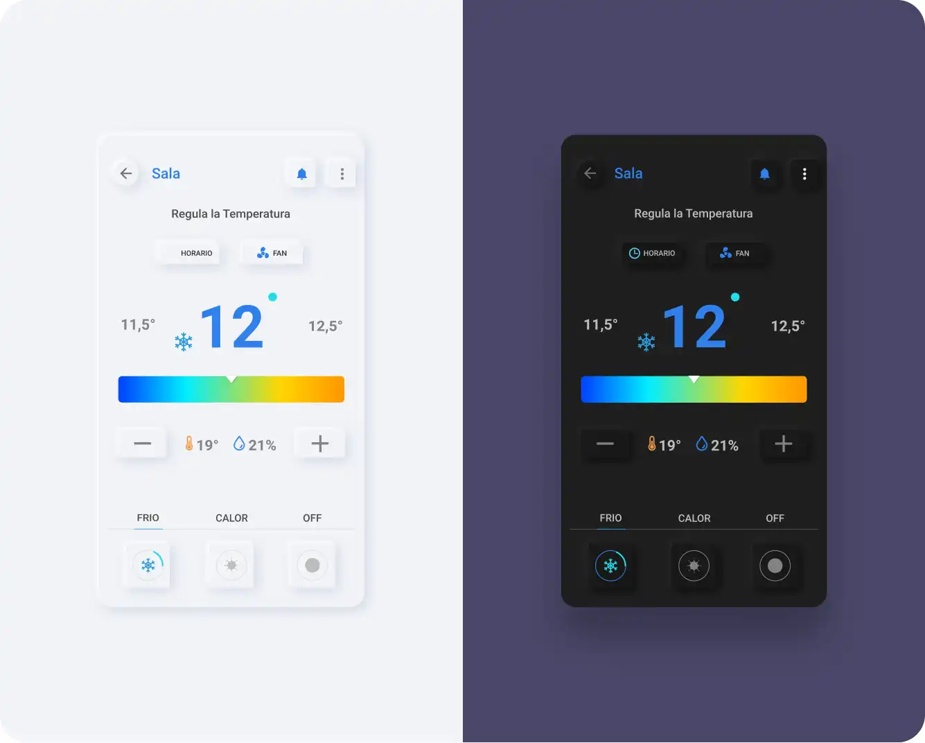 Diseño UXUI termostato