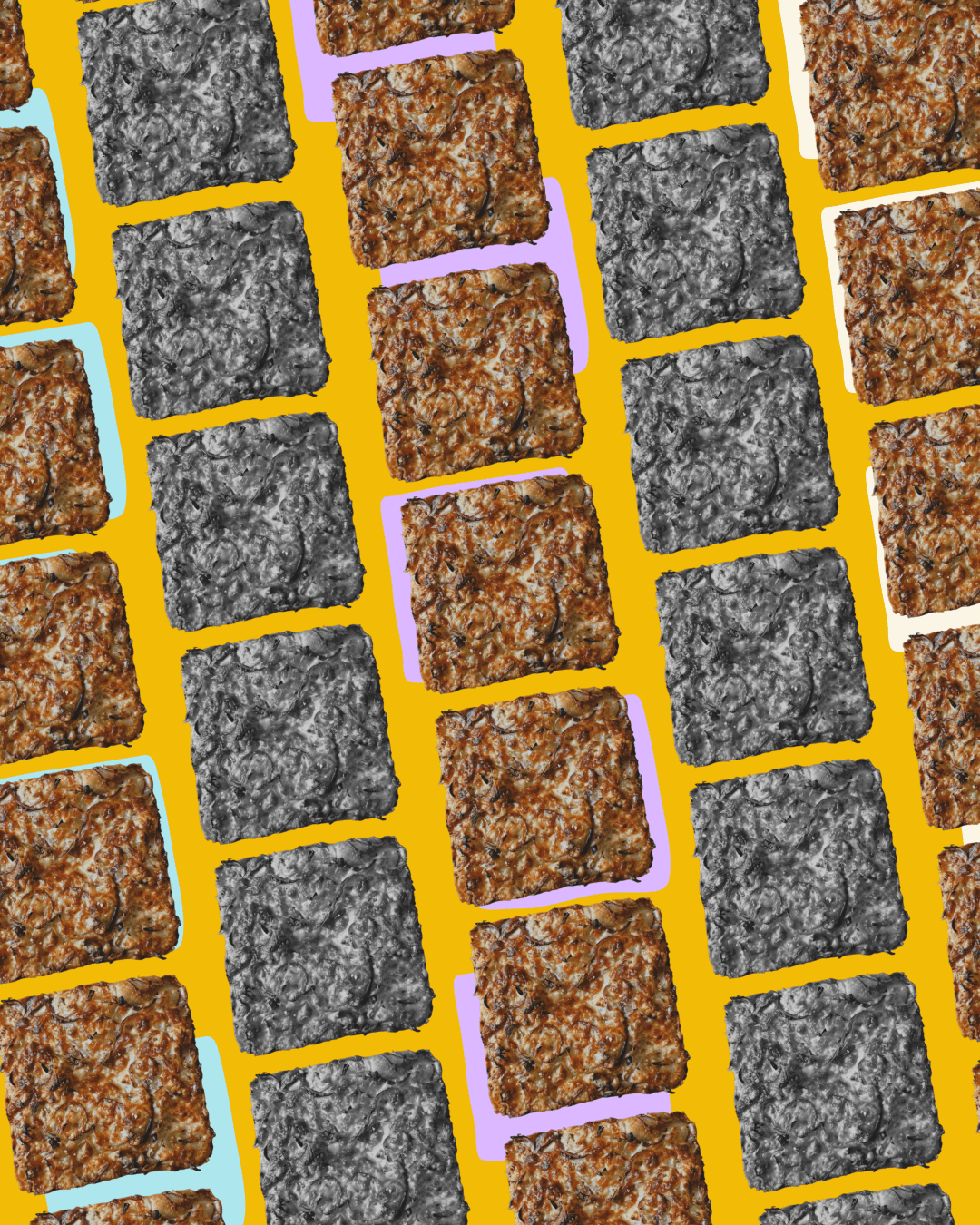 Focaccetta pattern. Focaccia made by Madre Bakers in London UK