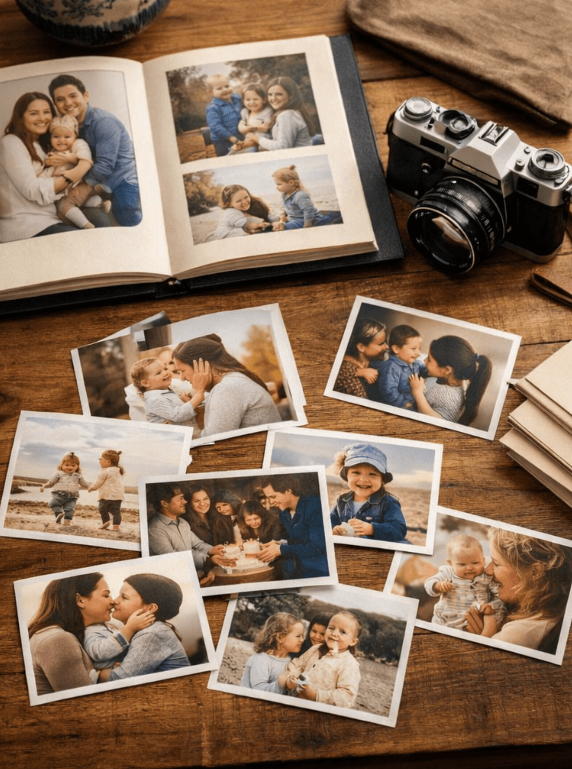 Foto impresa enmarcada como regalo familiar